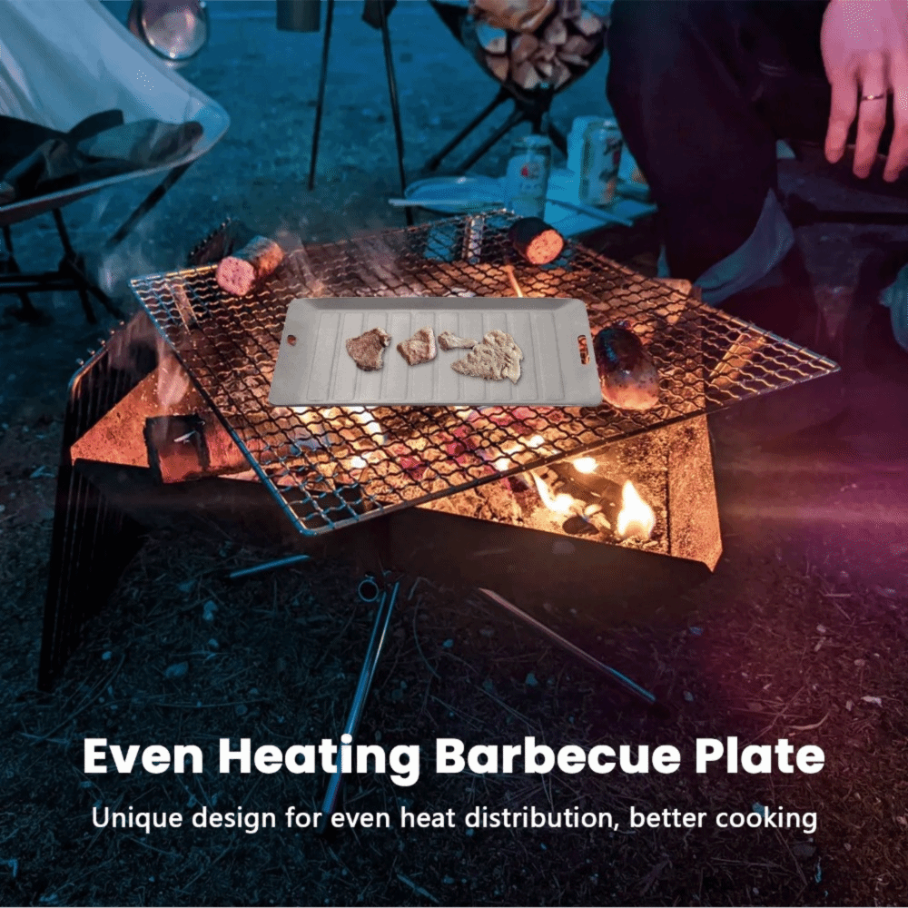 Camping Cooking Lightweight - Sartén de titanio duradera para acampar,