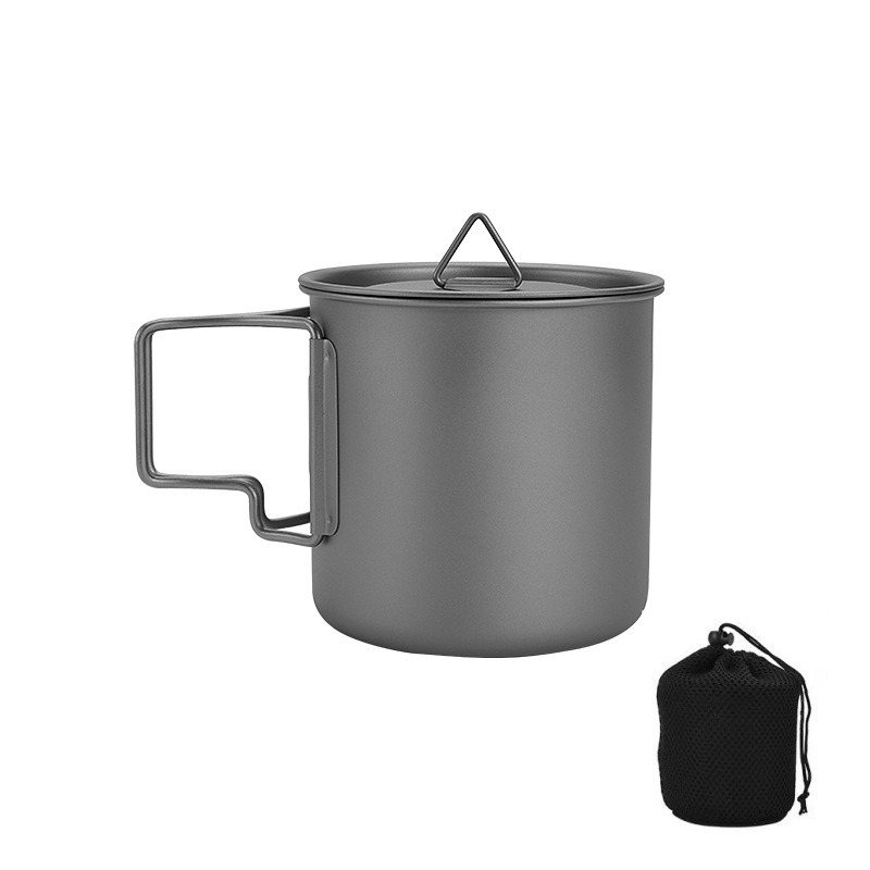 Camping Cooking Lightweight - Taza de camping de titanio con