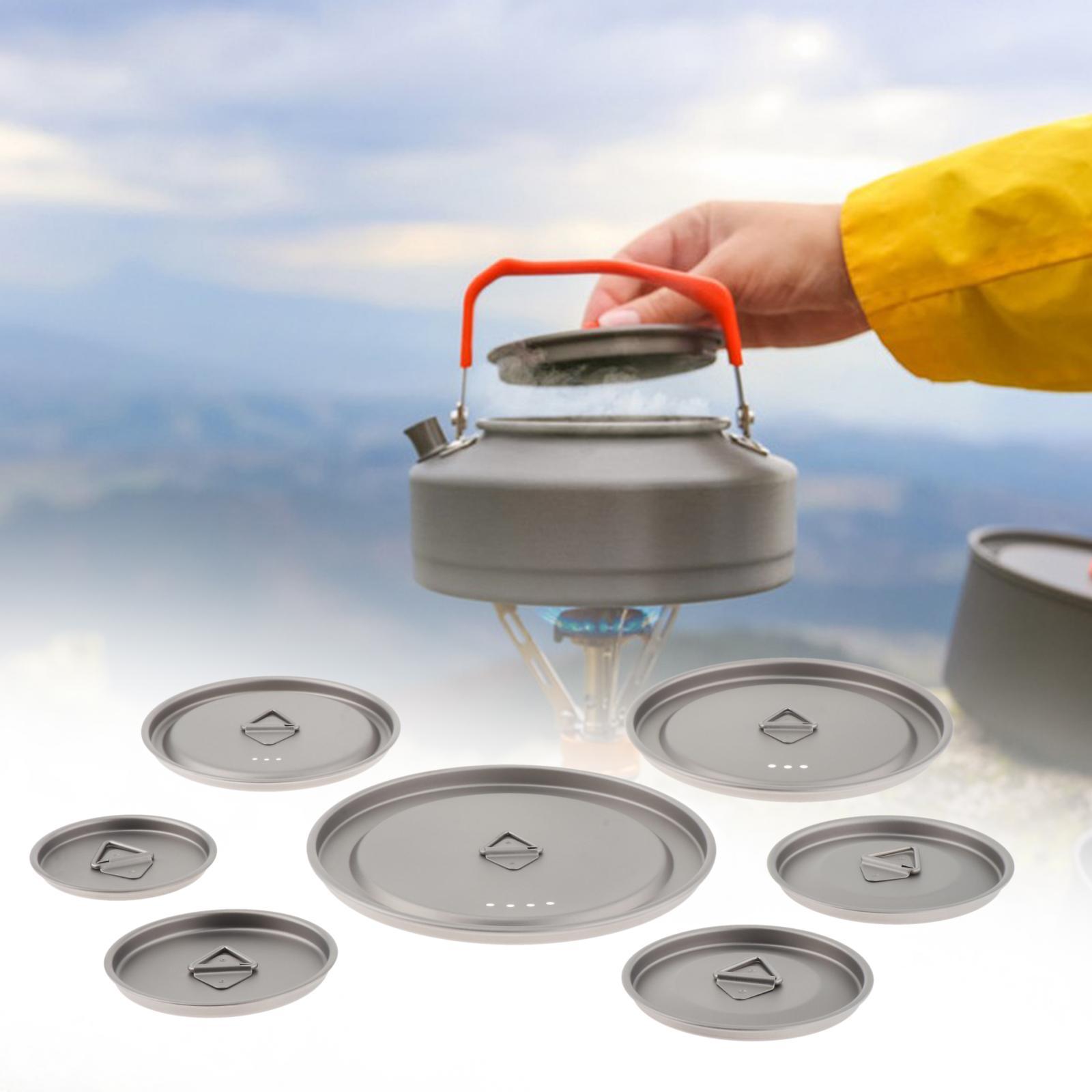 Camping Cooking And Drinking - Tapa de taza de titanio para