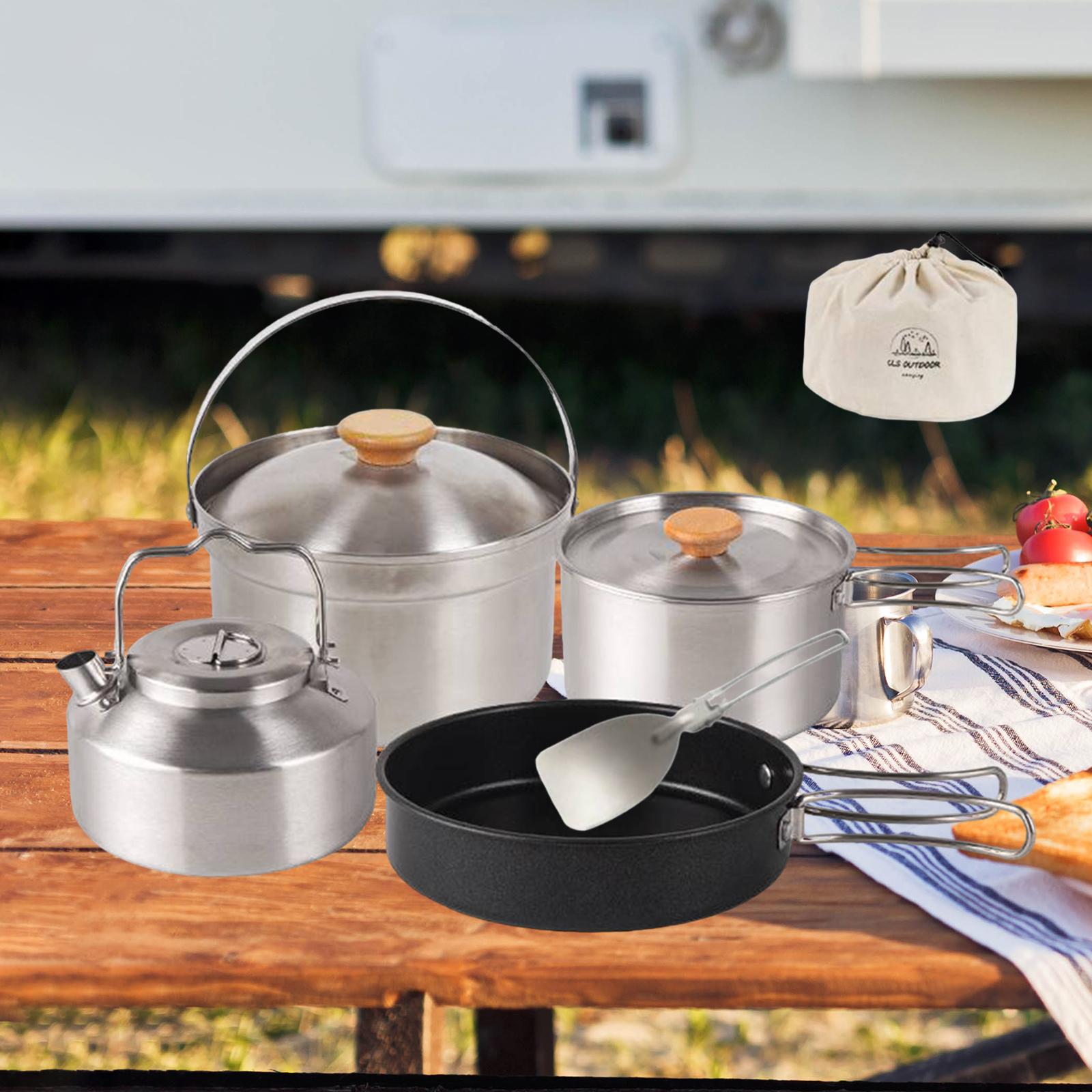 Camping Cooking Kettle - Utensilios de cocina para acampar, equipo