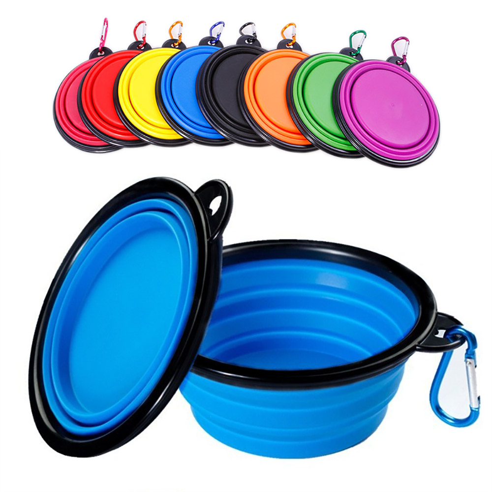 Camping Cooking Food - Tazón Plegable de Silicona para Perros,