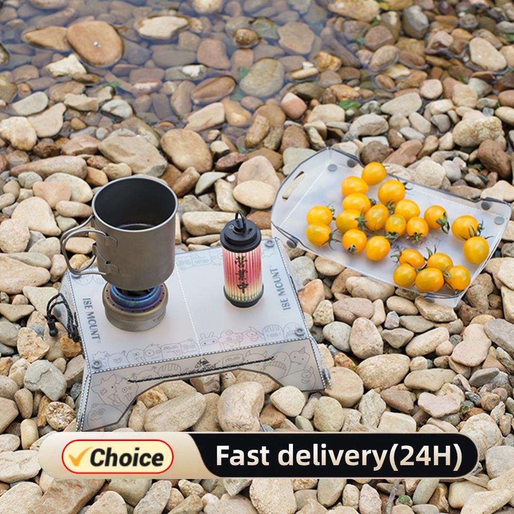 Camping Cooking Multi Tool - Mini mesa de Camping plegable portátil,