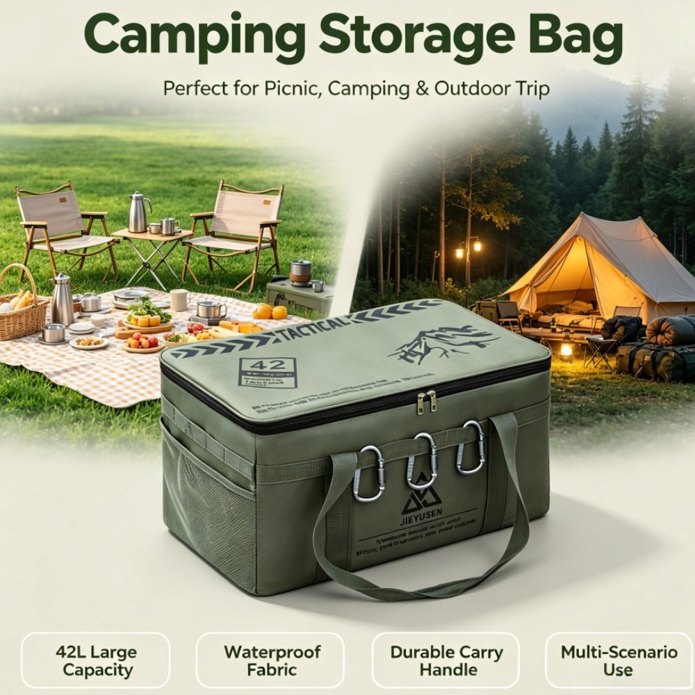 Camping Outdoor Cooking Table - Caja de Almacenamiento Plegable y Portátil