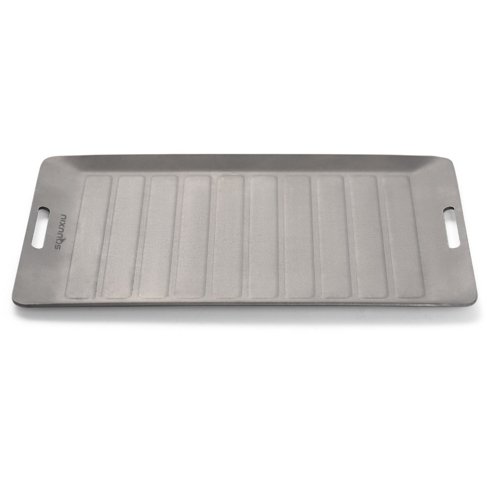 Camping Cooking Lightweight - Sartén de titanio duradera para acampar,