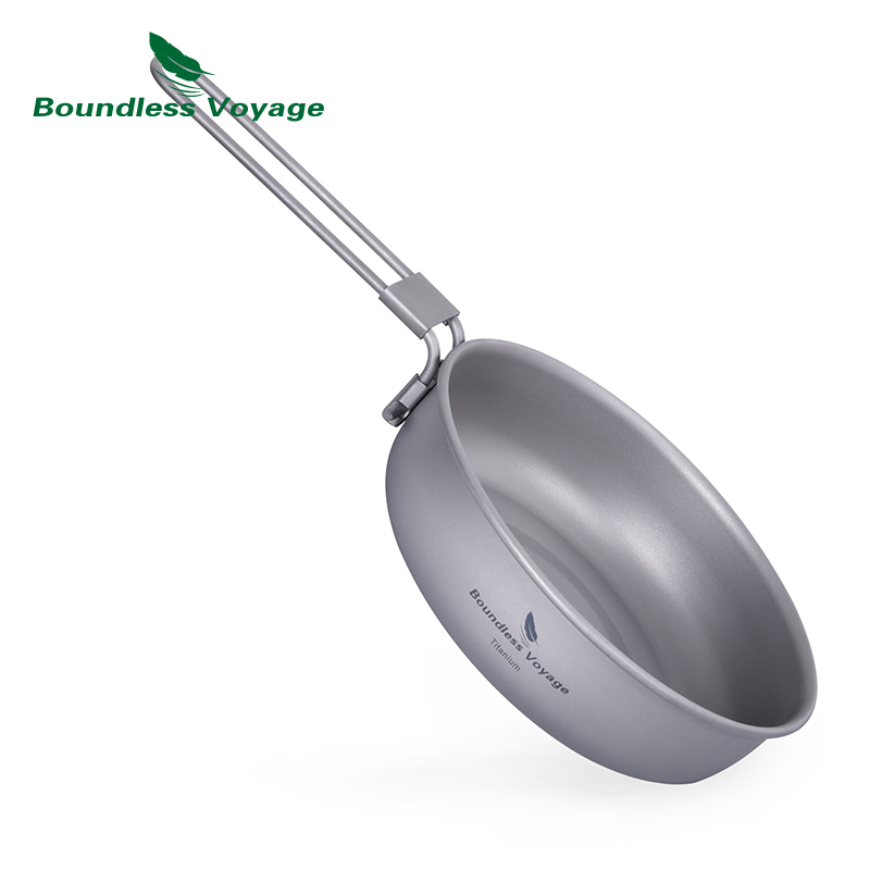 Camping Outdoor Cooking Table - Sartén de titanio ultraligera Boundless Voyage