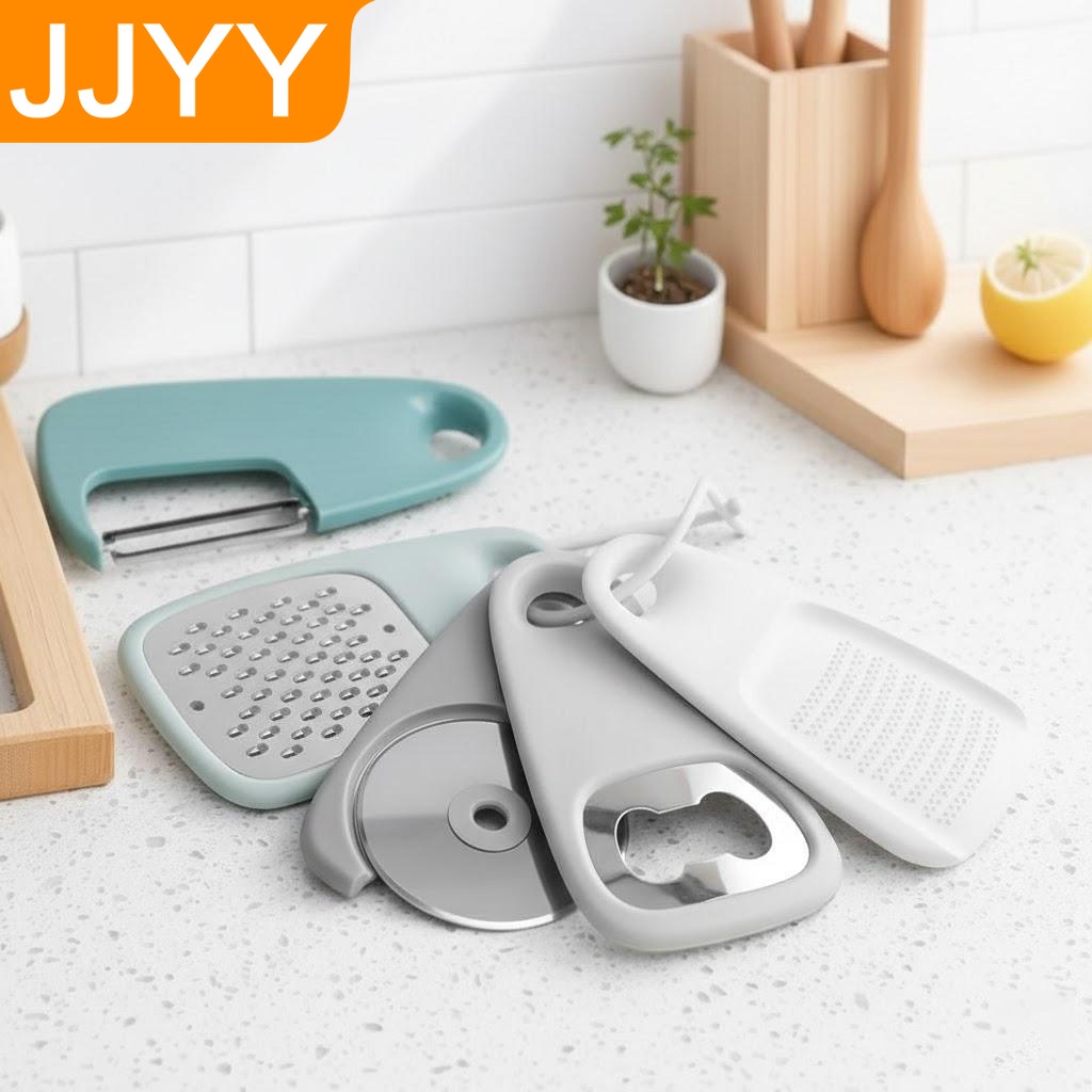 Camping Cooking Multi Tool - Juego de 5 utensilios de cocina: