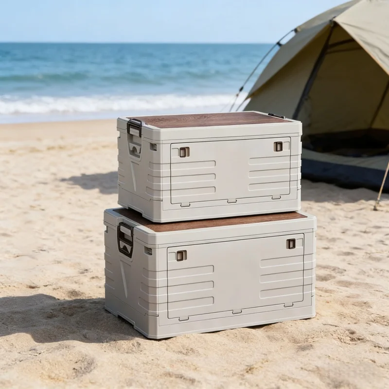 Camping Cooking Food - Caja de Almacenamiento para Auto, Plegable,