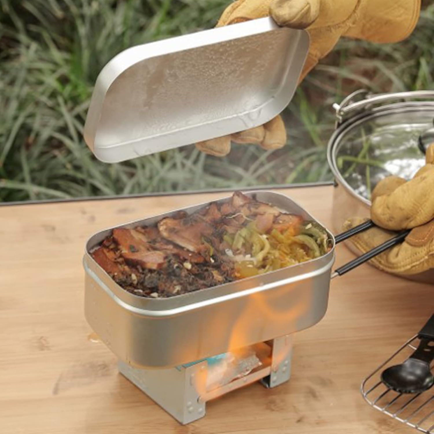 Camping Cooking Books - Asa plegable para caja Bento, contenedor