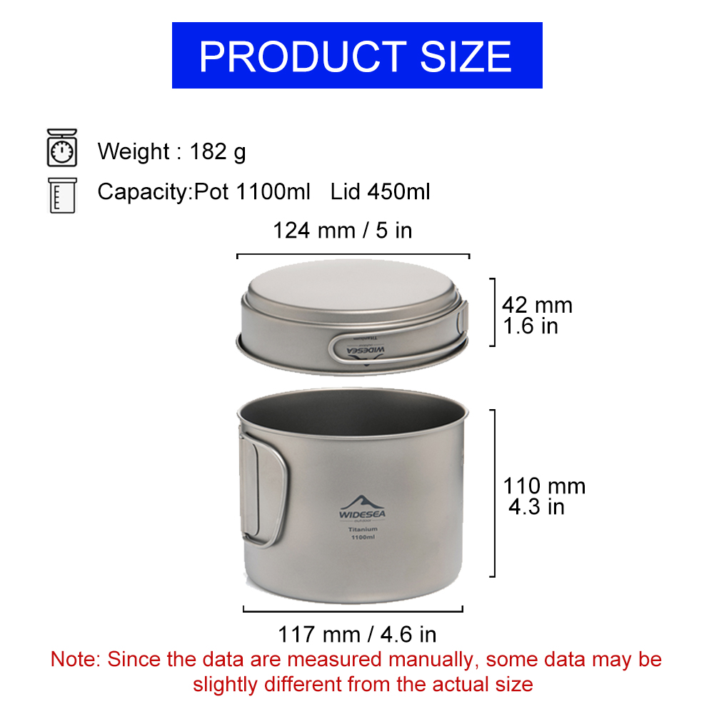 Widesea Olla de camping ultral - Camping Cooking Books reseña y precio
