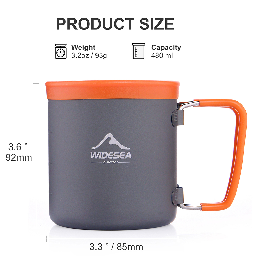 Widesea-taza de aluminio para  - Camping Cooking And Drinking reseña y precio