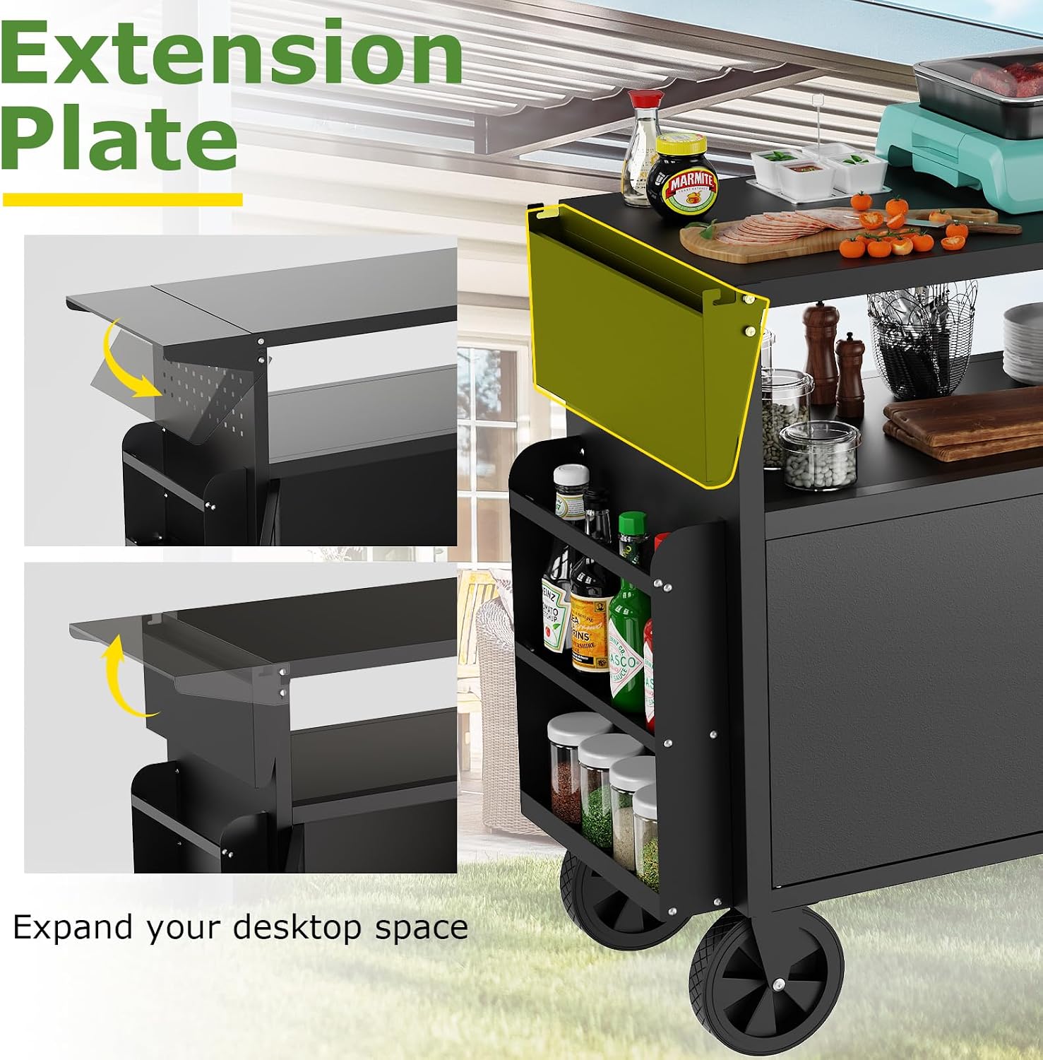 Carrito de parrilla para exter - Camping Cooking Area reseña y precio