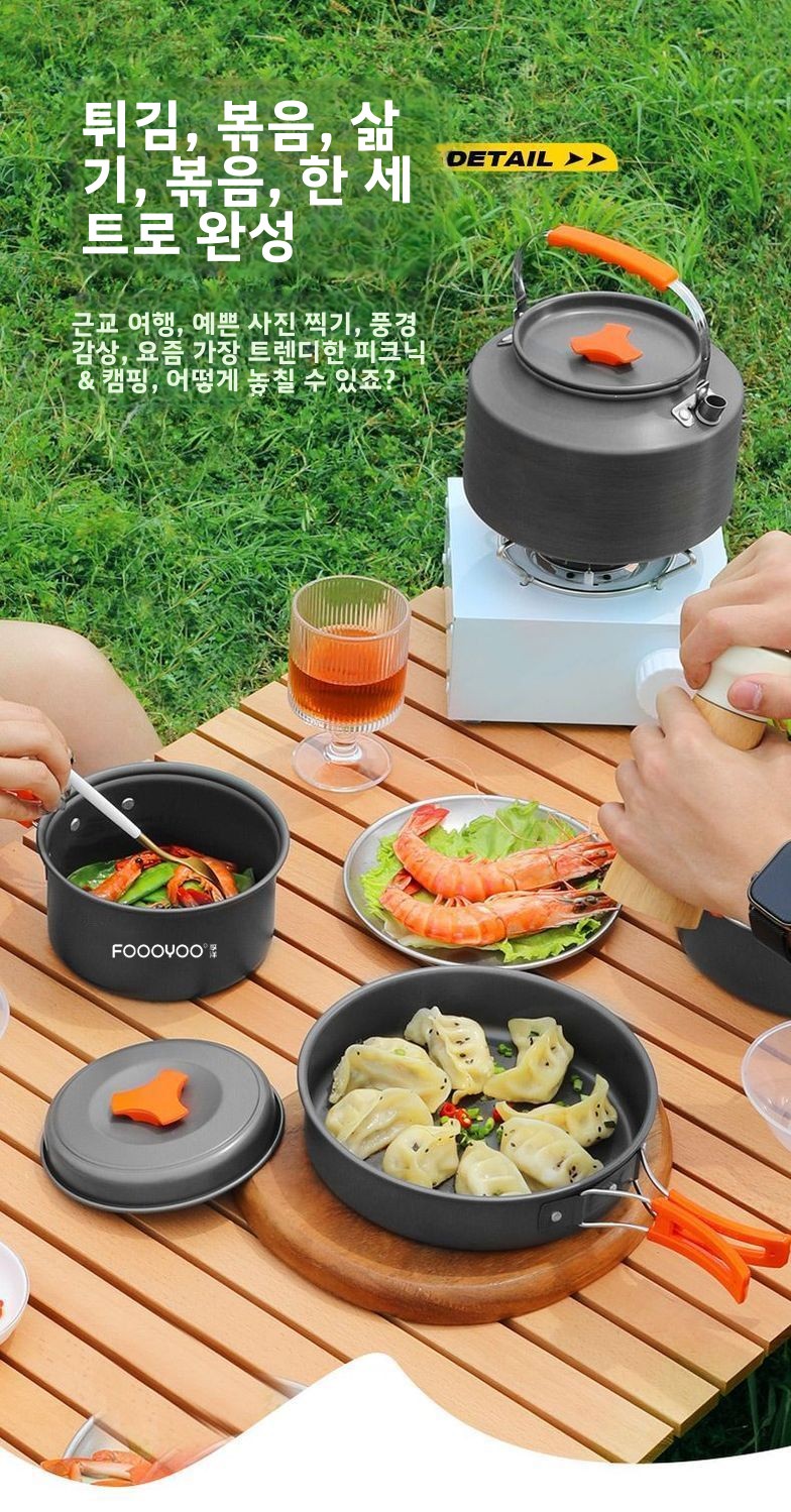 Juego de Utensilios de Cocina  - Camping Cooking Set Compact reseña y precio