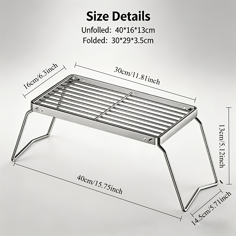 Soporte portátil plegable de a - Camping Cooking Lightweight reseña y precio
