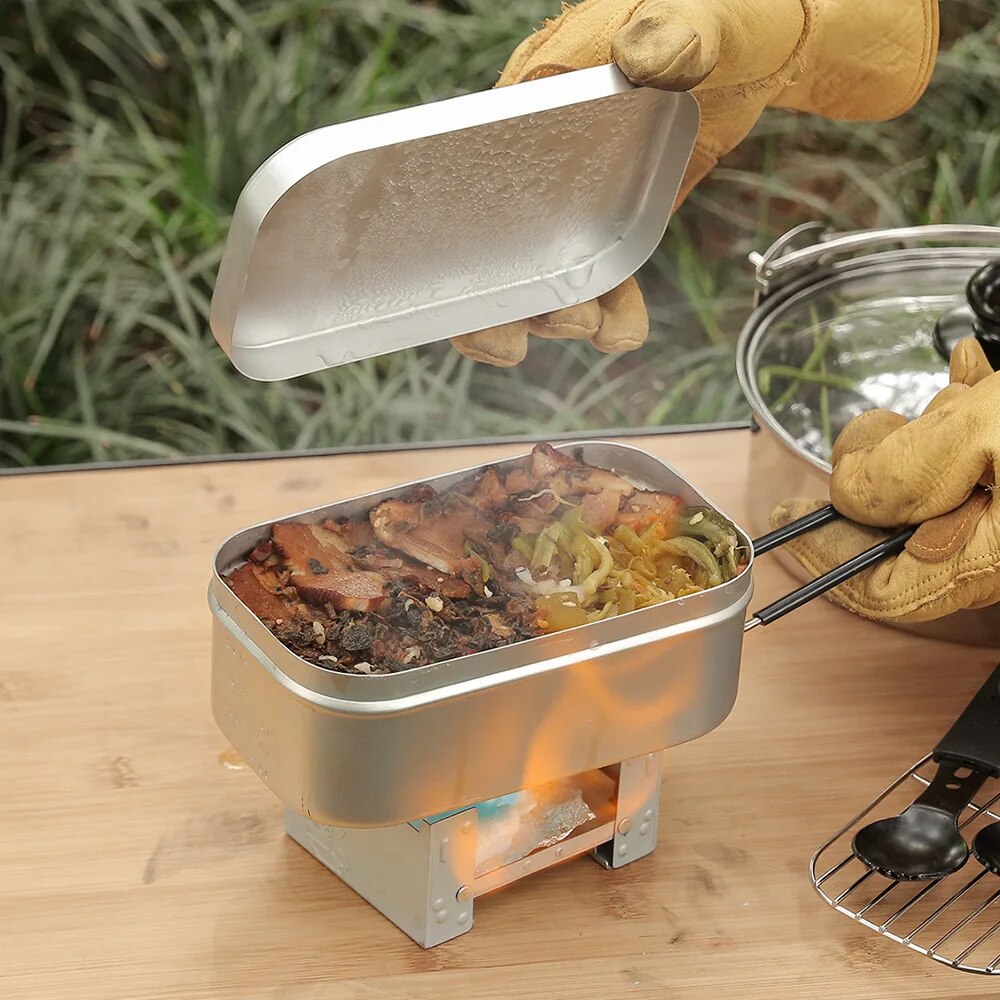 Fiambreras de aluminio de 800/ - Camping Outdoor Cooking Table reseña y precio