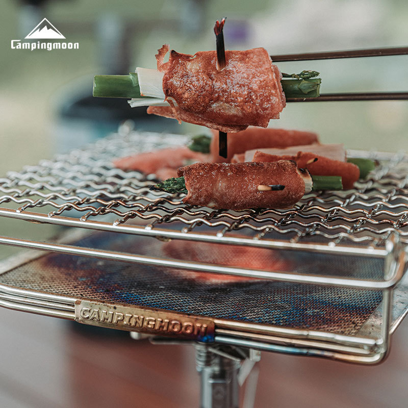 CAMPINGMOON Rejilla Plegable d - Camping Cooking Drawer reseña y precio