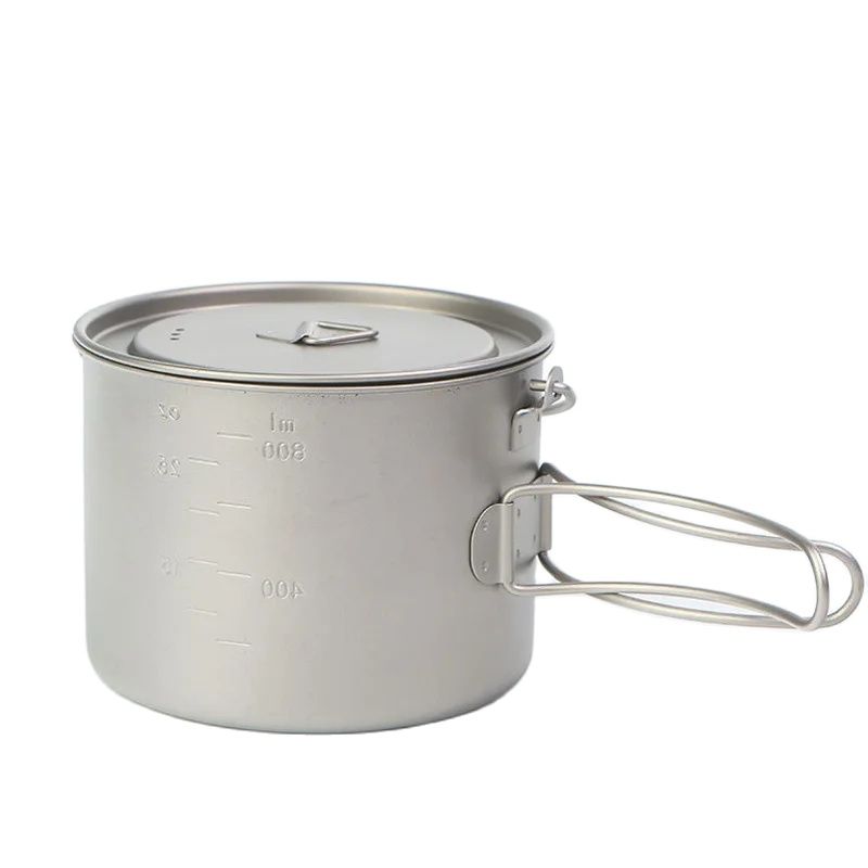 Olla de titanio para Picnic al - Camping Cooking Lightweight reseña y precio
