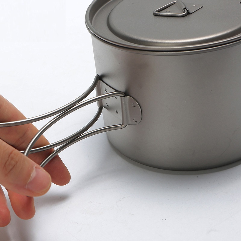 Olla de titanio para Picnic al - Camping Cooking Lightweight reseña y precio