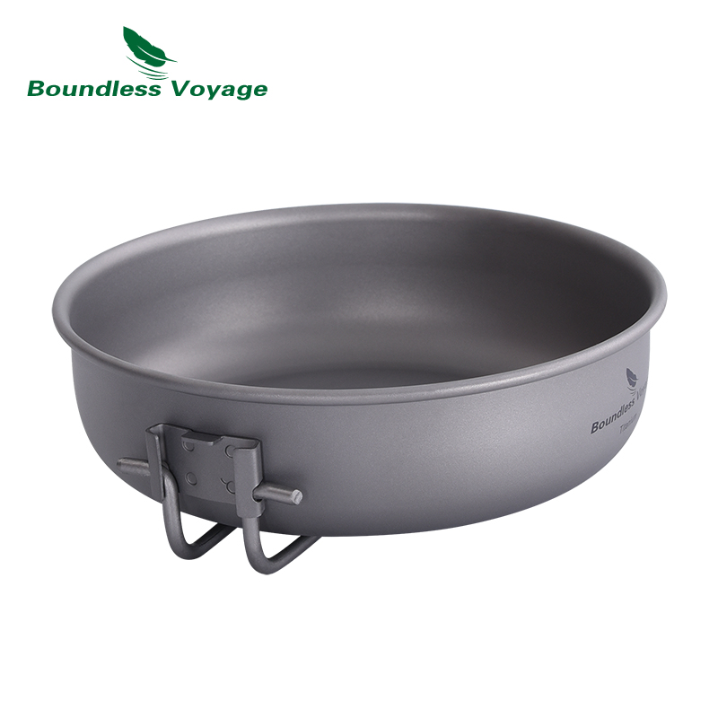 Sartén de titanio ultraligera  - Camping Outdoor Cooking Table reseña y precio