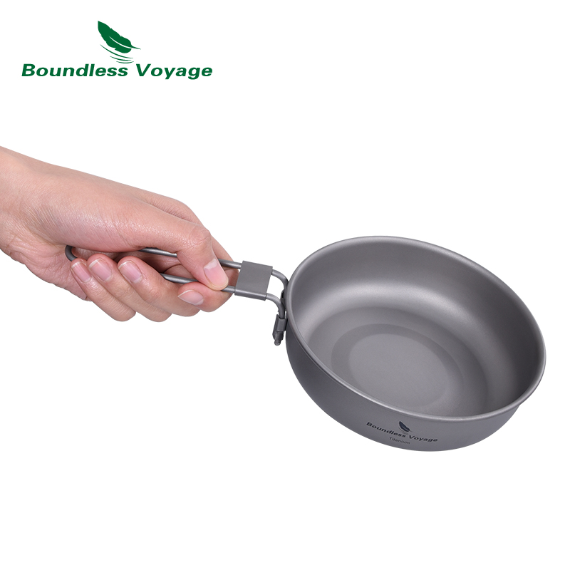Sartén de titanio ultraligera  - Camping Outdoor Cooking Table reseña y precio