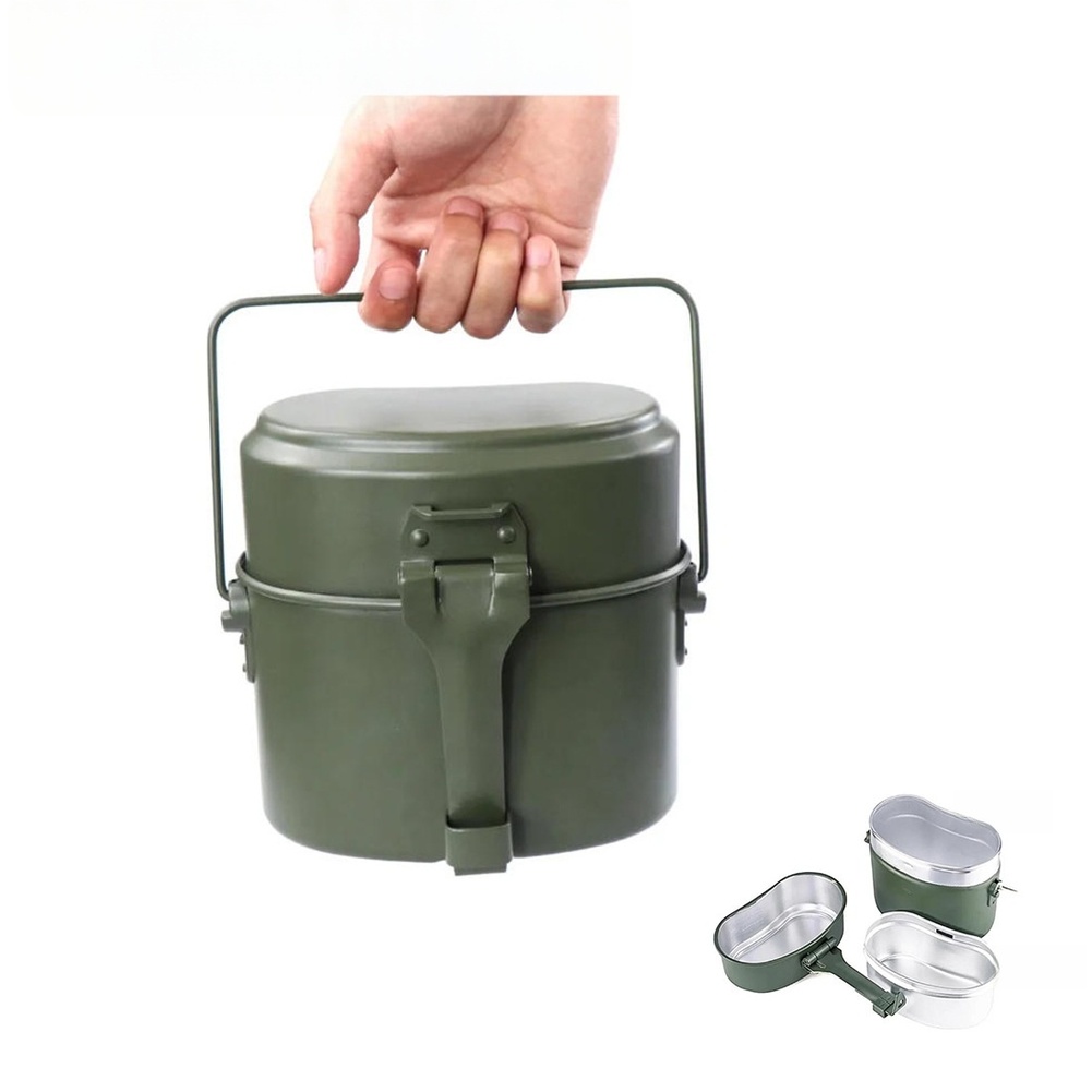 Juego de 3 Loncheras de Alumin - Camping Cooking Set Compact reseña y precio