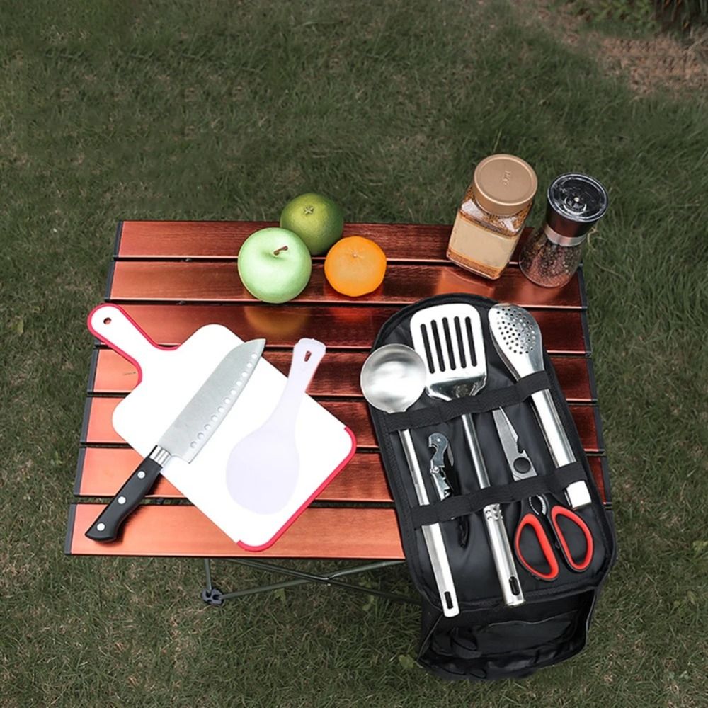 Juego de utensilios de Picnic, - Camping Outdoor Cooking Table reseña y precio
