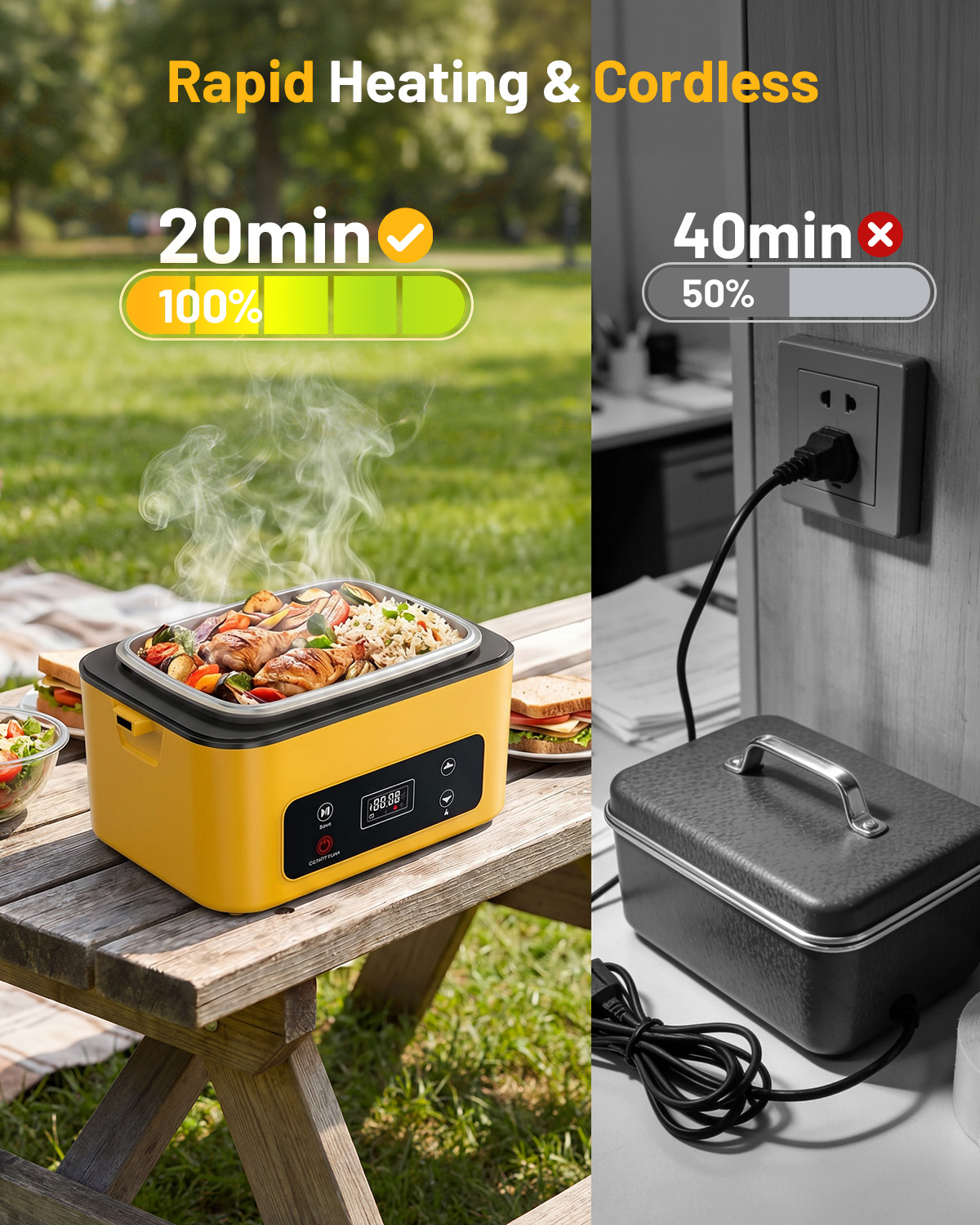 TaskStar Lonchera Portátil con - Camping Cooking Food reseña y precio