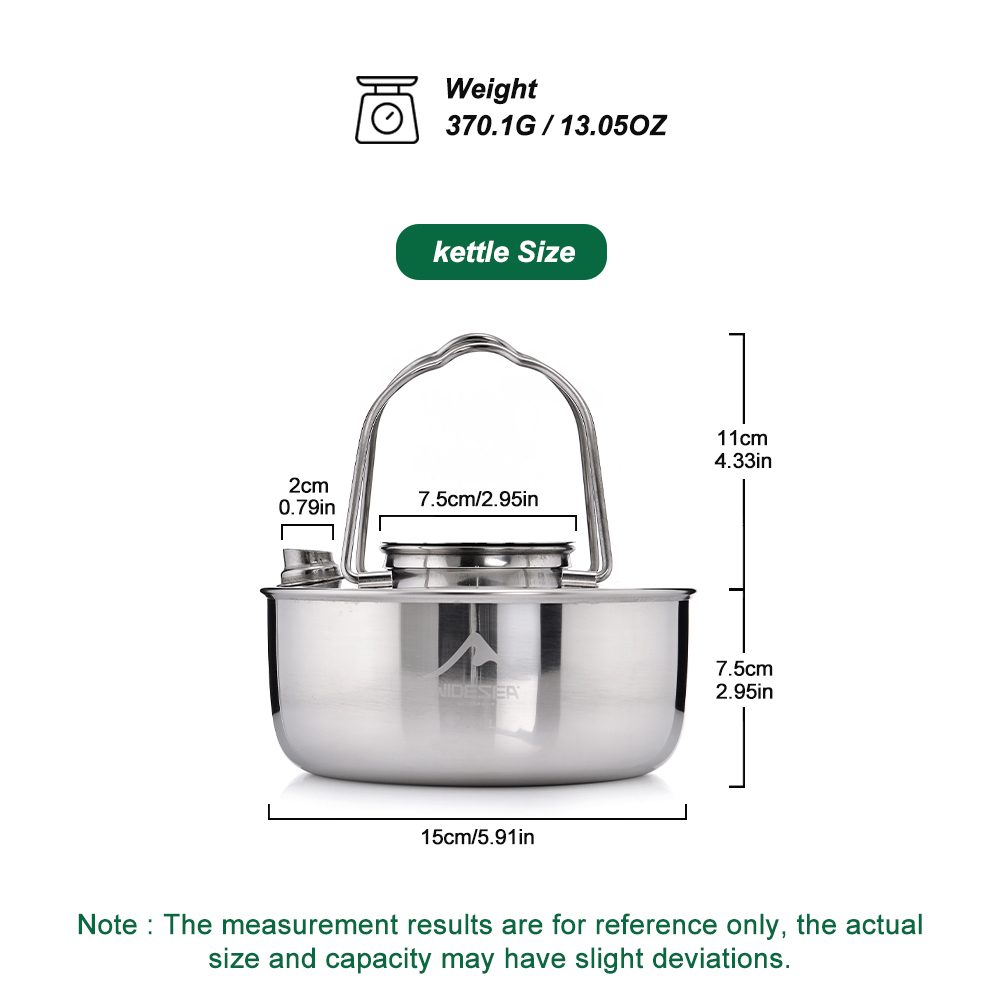 Widesea Camping al aire libre  - Camping Cooking Kettle reseña y precio