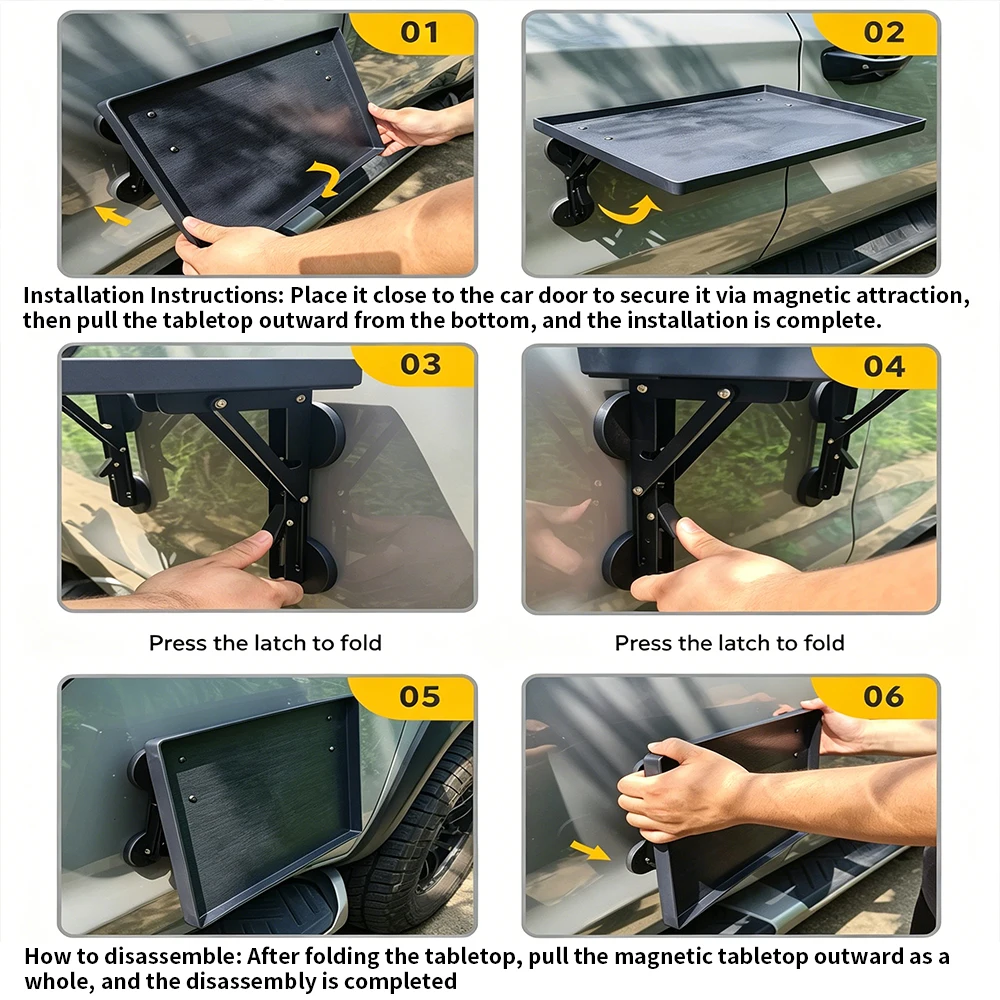 Bandeja Plegable para Puerta L - Camping Outdoor Cooking Table reseña y precio