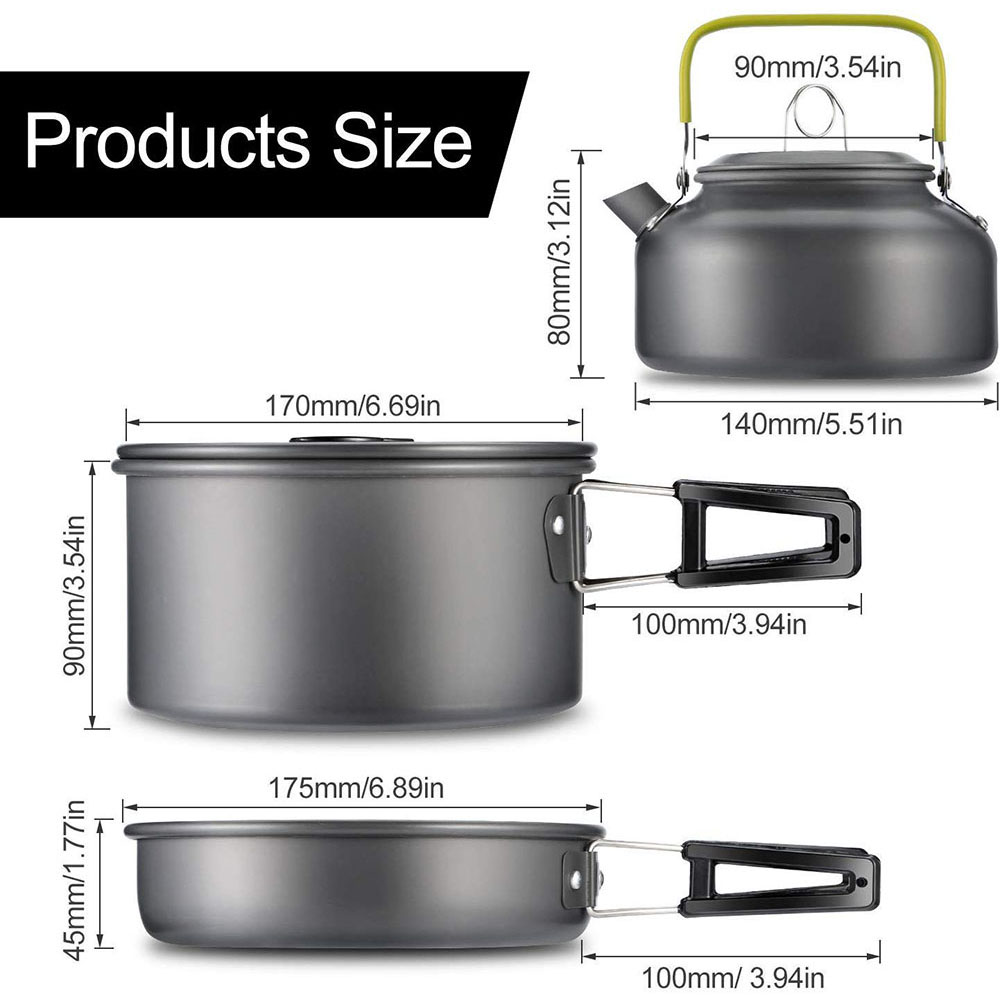 Juego de utensilios de cocina  - Camping Cooking Set Compact reseña y precio