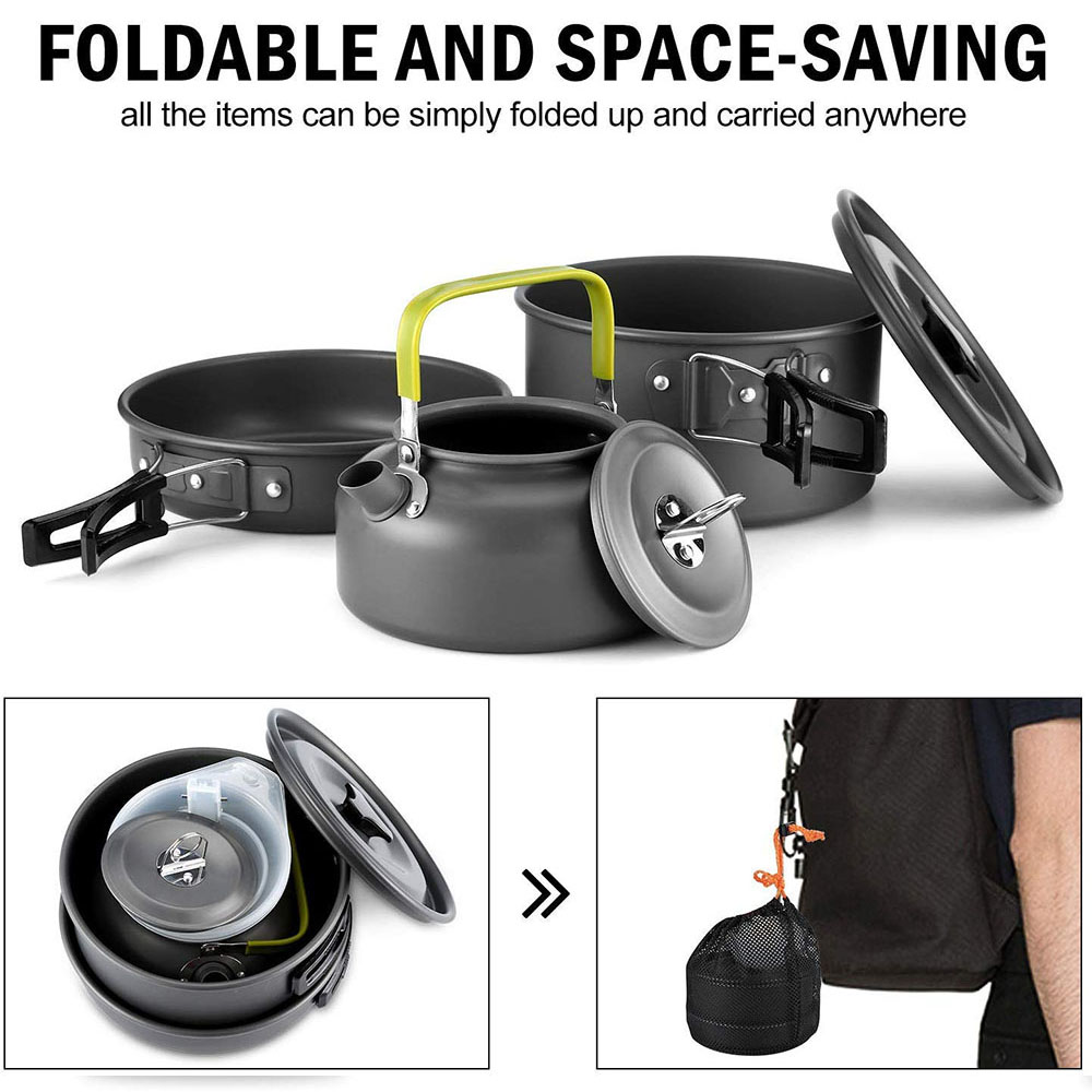 Juego de utensilios de cocina  - Camping Cooking Set Compact reseña y precio