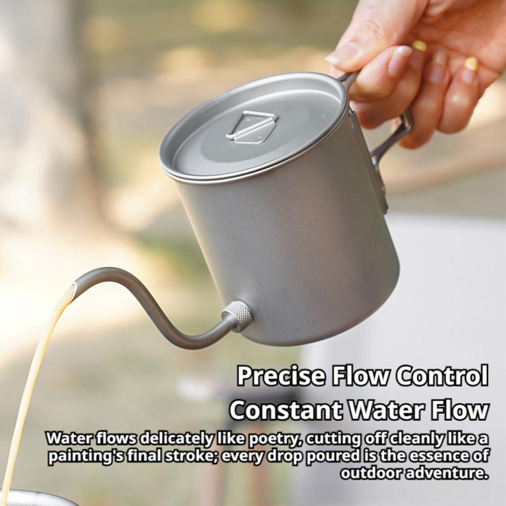 Hervidor de agua de titanio pu - Camping Cooking Lightweight reseña y precio