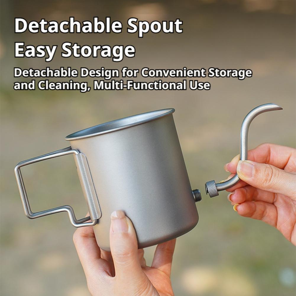 Hervidor de agua de titanio pu - Camping Cooking Lightweight reseña y precio