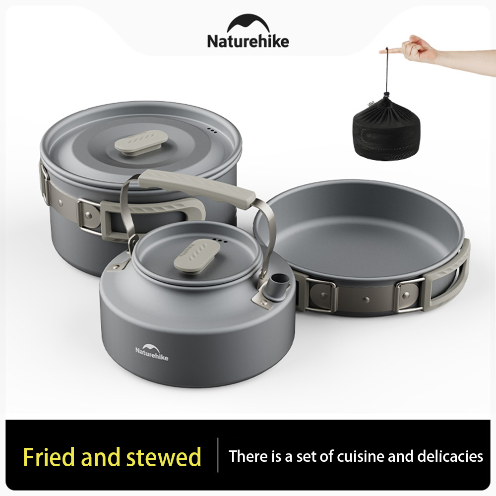 Naturehike-Juego de ollas al a - Camping Cooking Lightweight reseña y precio