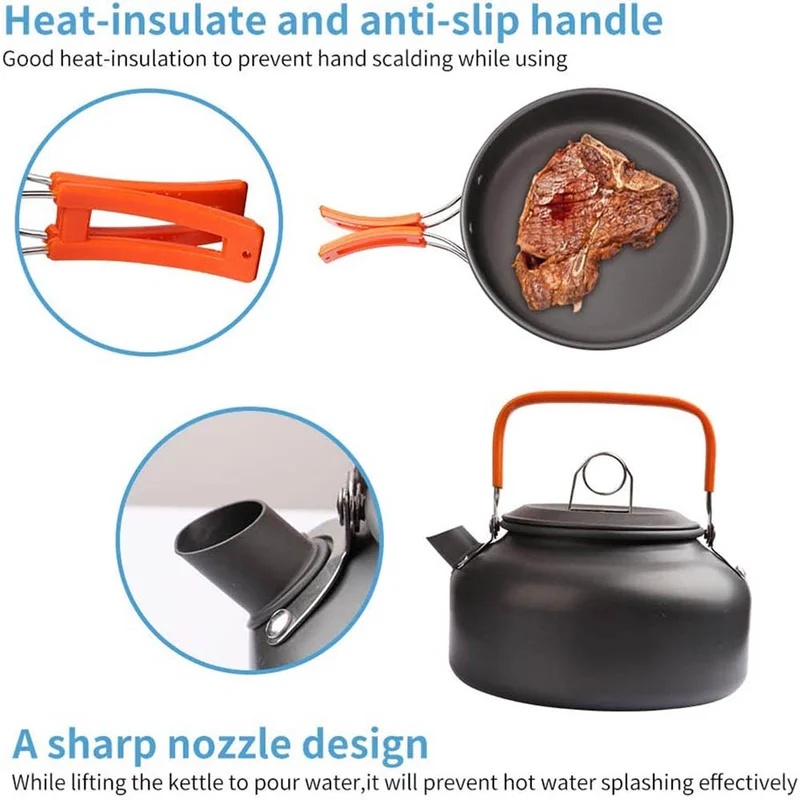 Juego de cocina para acampar,  - Camping Cooking Kettle reseña y precio
