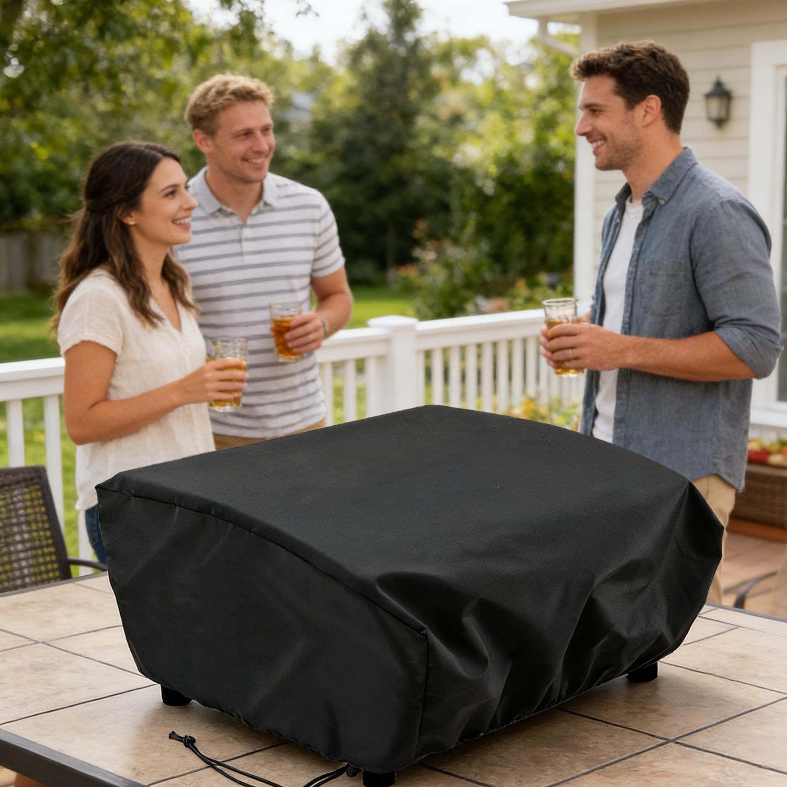 Cubierta para parrilla resiste - Camping Outdoor Cooking Table reseña y precio